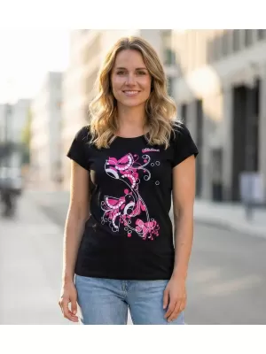Damen-T-Shirt ALTISPORT ALW179122 SCHWARZ ROSA