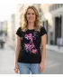 Damen-T-Shirt ALTISPORT ALW179122 SCHWARZ ROSA