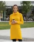 Sweatshirt-Kleid für Damen KIXMI RIVA GELB