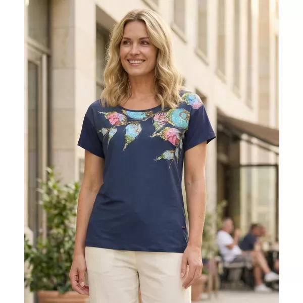  Damen-T-Shirt ALTISPORT BAILA DUNKELBLAU 
