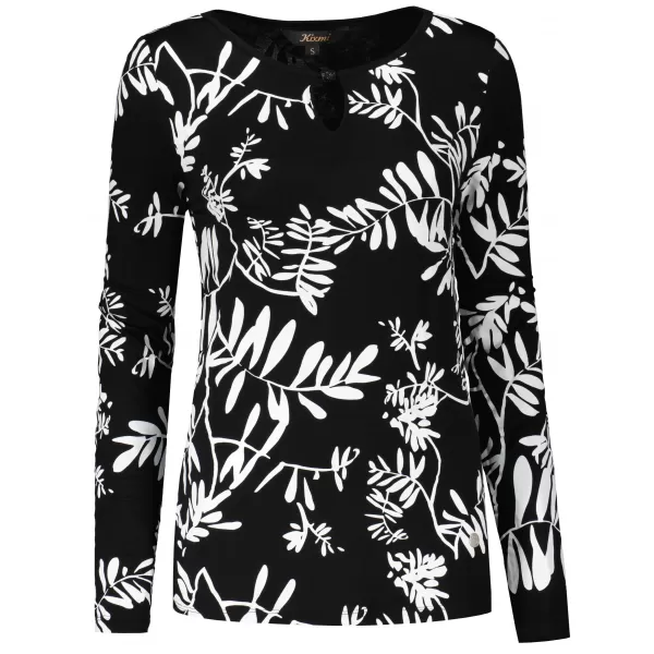  Damen-T-Shirt KIXMI ROAN SCHWARZ 