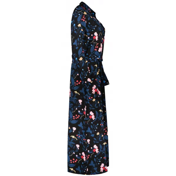  Hemdblusenkleid für Damen KIXMI ROSITA SCHWARZ 
