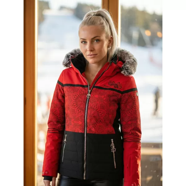  Winterjacke für Damen KIXMI ROXIE ROT 
