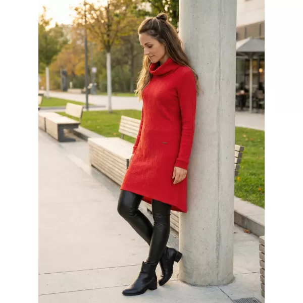  Sweatshirt-Kleid für Damen KIXMI RIVA ROT 
