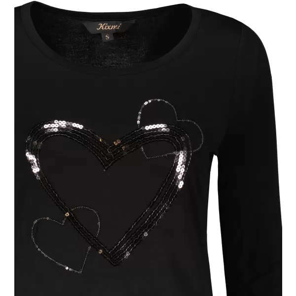  Damen-T-Shirt KIXMI RAIMY SCHWARZ 