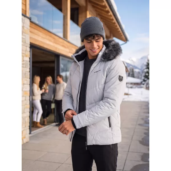  Herren-Winterjacke ALTISPORT BALDER HELLGRAU 