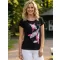 Damen-T-Shirt ALTISPORT ALW178122 SCHWARZ ROSA