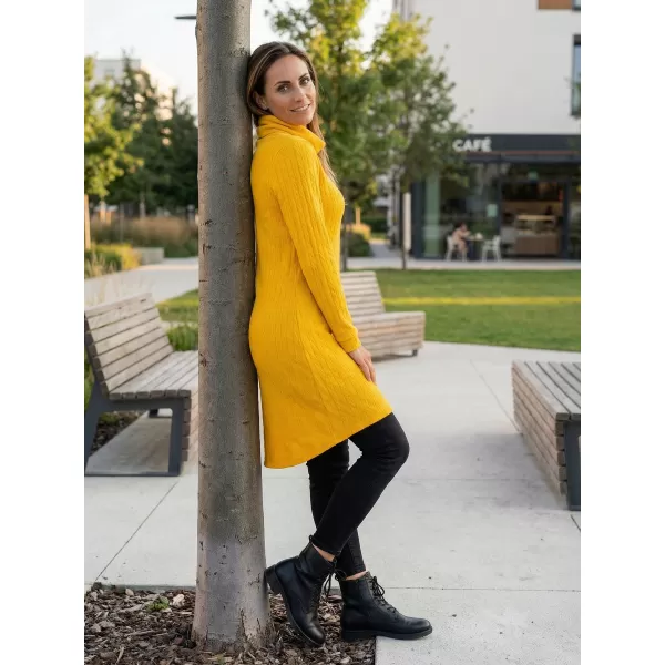  Sweatshirt-Kleid für Damen KIXMI RIVA GELB 