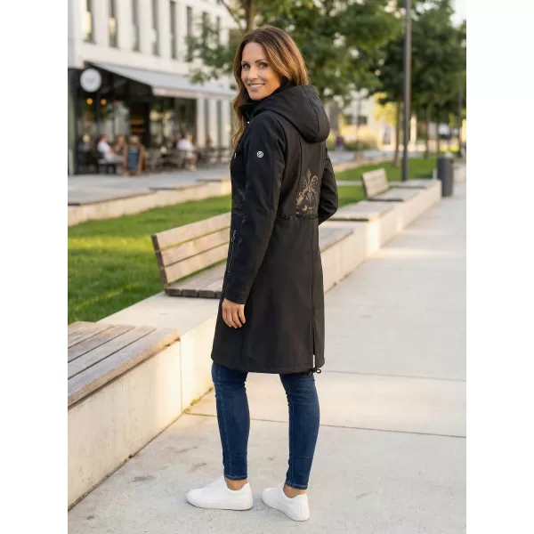 Softshell-Mantel für Damen KIXMI RITA SCHWARZ 