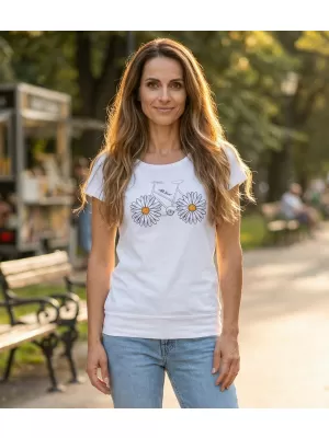 Dámské triko s krátkým rukávem ALW184120 BÍLÁ