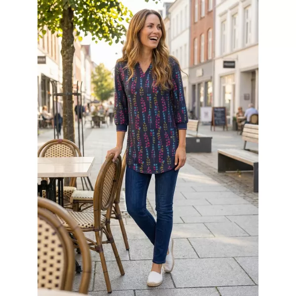  Damen-T-Shirt KIXMI ROSALIA DUNKELBLAU 