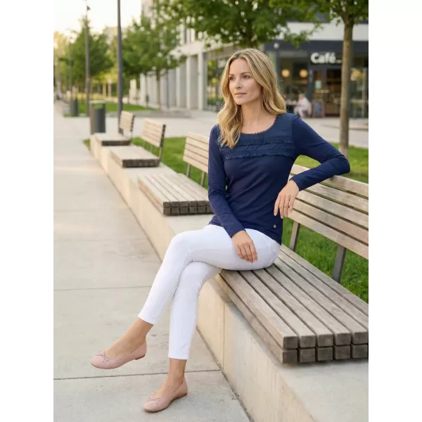  Damen-T-Shirt KIXMI RACHEL DUNKELBLAU 