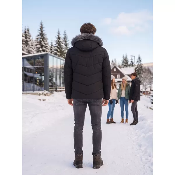  Herren-Winterjacke ALTISPORT BALDER SCHWARZ 