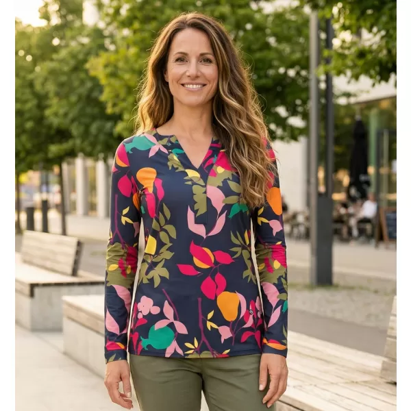  Damen-T-Shirt KIXMI ROWENA DUNKELBLAU 