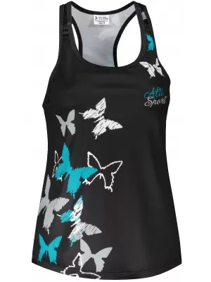 Premium-Tanktop für Damen ALTISPORT SWE/ALW05S15 SCHWARZ UND BLAU