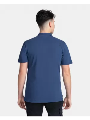 Herren-T-Shirt mit Kragen KILPI VILAR-M TM0371KI DUNKELBLAU