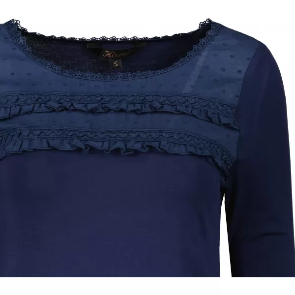  Damen-T-Shirt KIXMI RACHEL DUNKELBLAU 