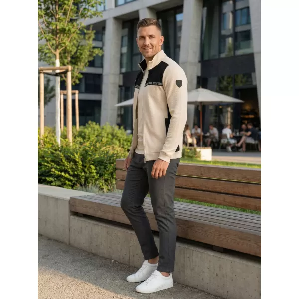  Herren-Sweatshirt KIXMI REUBEN HELL BEIGE 