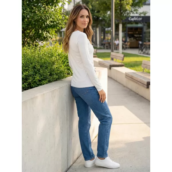  Damen-T-Shirt KIXMI RACHEL WEIß 
