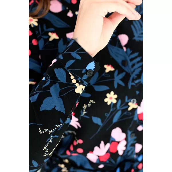  Hemdblusenkleid für Damen KIXMI ROSITA SCHWARZ 