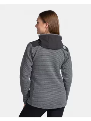 Fleece-Sweatshirt für Damen KILPI TANALI-W TL0202KI DUNKELGRAU