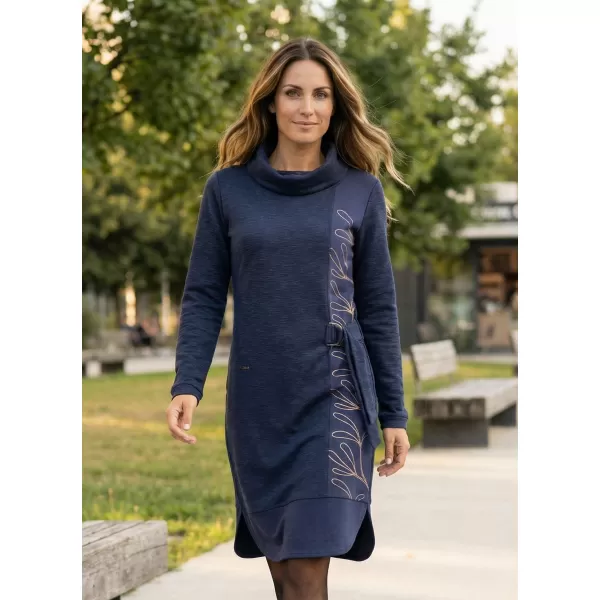  Sweatshirt-Kleid für Damen KIXMI RENIE DUNKELBLAU 
