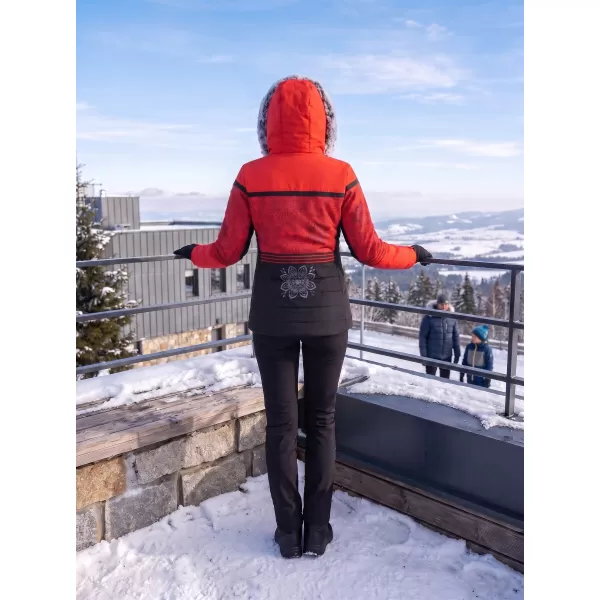  Winterjacke für Damen KIXMI ROXIE ROT 