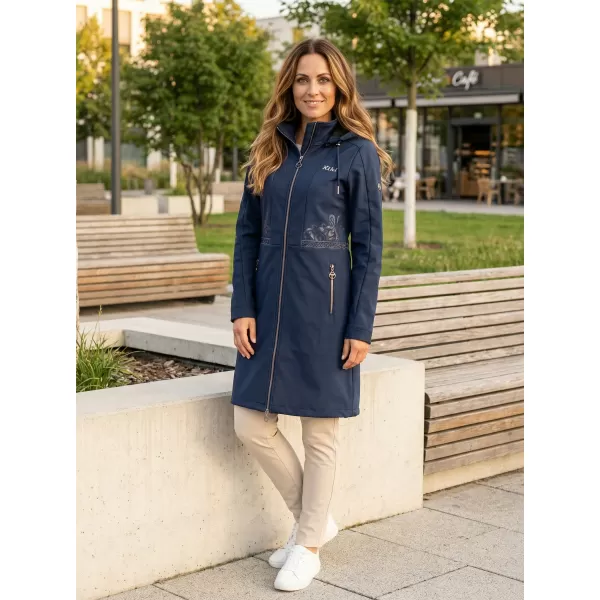  Softshell-Mantel für Damen KIXMI RITA DUNKELBLAU 