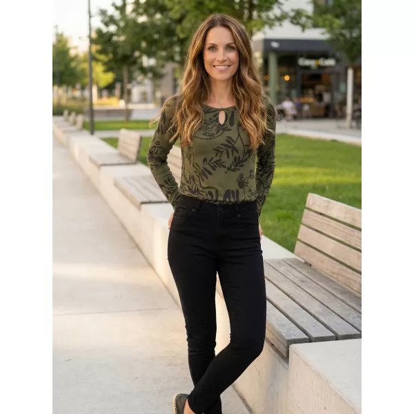  Damen-T-Shirt KIXMI ROAN MILITÄR 