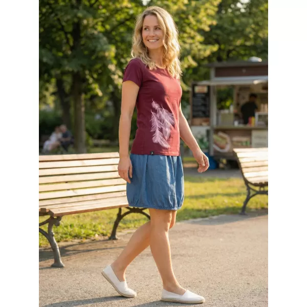  Dámské triko ALTISPORT CARRYOVER ALW112/PUSTA VÍNOVÁ 