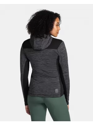 Fleece-Sweatshirt für Damen KILPI SEVELEN-W TL0203KI SCHWARZ