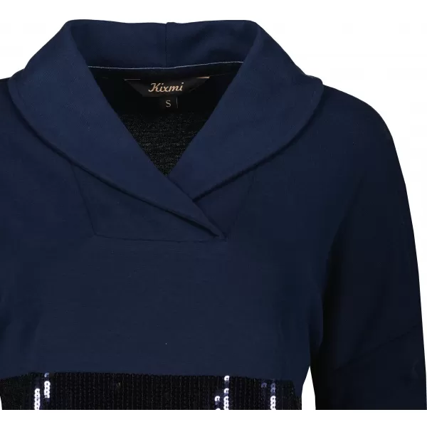  Damen-Sweatshirt KIXMI RANDY DUNKELBLAU 