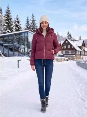 Damenjacke KIXMI REINA BURGUND