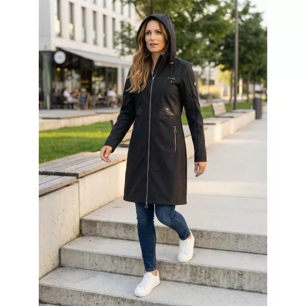  Softshell-Mantel für Damen KIXMI RITA SCHWARZ 