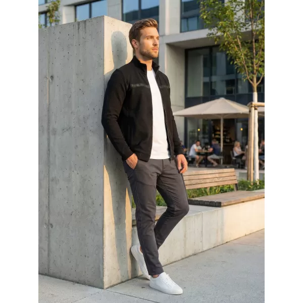  Herren-Sweatshirt KIXMI REUBEN SCHWARZ 