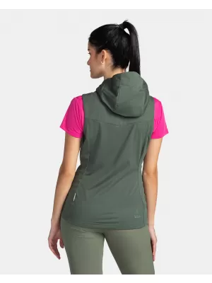 Softshellweste für Damen KILPI MONILEA-W TL0111KI DUNKELGRÜN