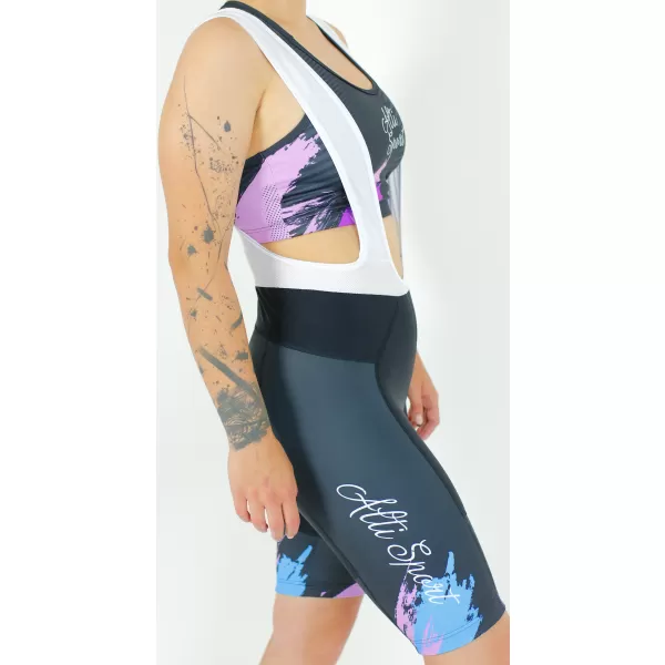  Premium-Radshorts für Damen ALTISPORT SWE/ALW01S14 LILA-BLAU 