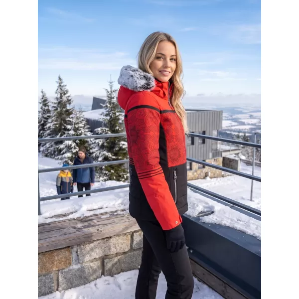  Winterjacke für Damen KIXMI ROXIE ROT 
