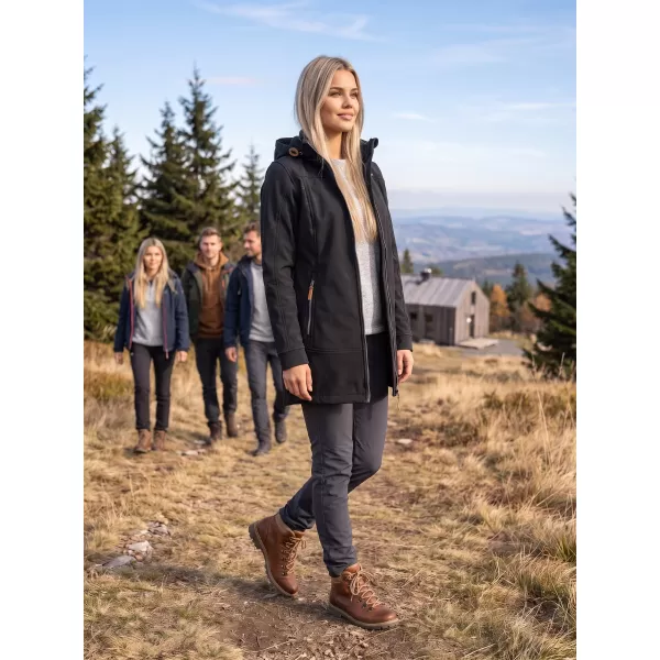  Softshell-Mantel für Damen ALTISPORT MAGGA LCTB220 SCHWARZ 