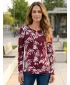 Damen-T-Shirt KIXMI ROAN BURGUND