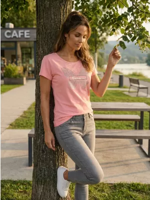Damen-T-Shirt KIXMI ROSIE HELL-PINK