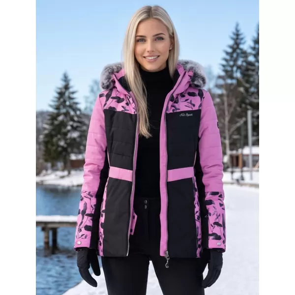  Winterjacke für Damen ALTISPORT BIANCA LILA 
