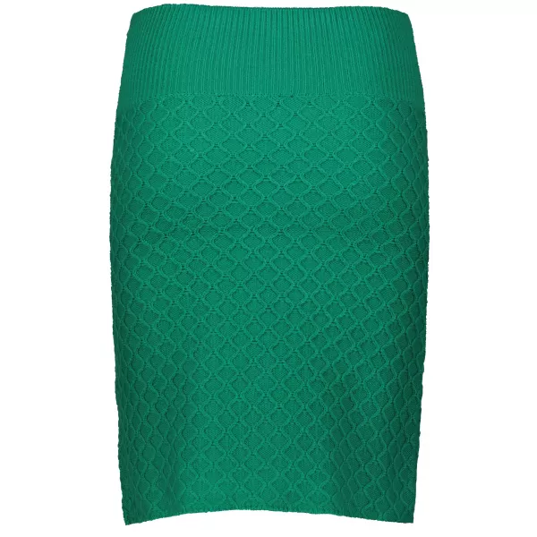  Strickrock für Damen KIXMI ROSA GRÜN 