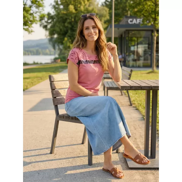  Damen-T-Shirt KIXMI ROSELLA DUNKELPINK 