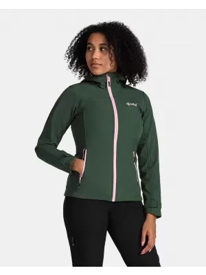 Softshelljacke für Damen KILPI RAVIA-W TL0109KI DUNKELGRÜN