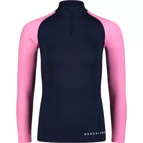  Damen-T-Shirt NORDBLANC WATER NBSLF7865 BLAU/ROSA 