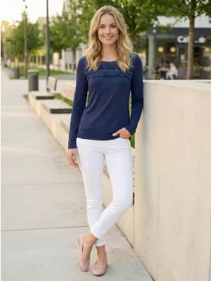 Damen-T-Shirt KIXMI RACHEL DUNKELBLAU