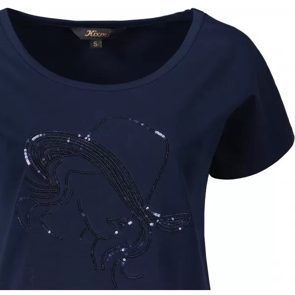  Damen-T-Shirt KIXMI ROCCA DUNKELBLAU 