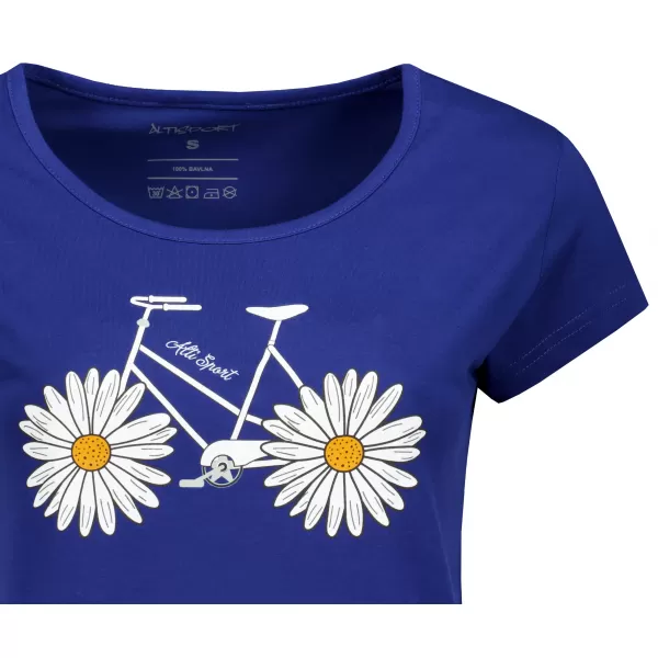  Dámské triko s krátkým rukávem ALW184120 KRÁLOVSKÁ MODRÁ 