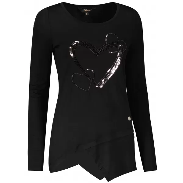  Damen-T-Shirt KIXMI RAIMY SCHWARZ 
